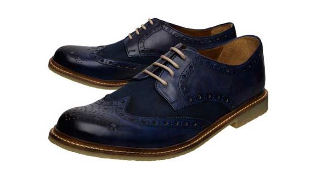 Blue Brogue shoe