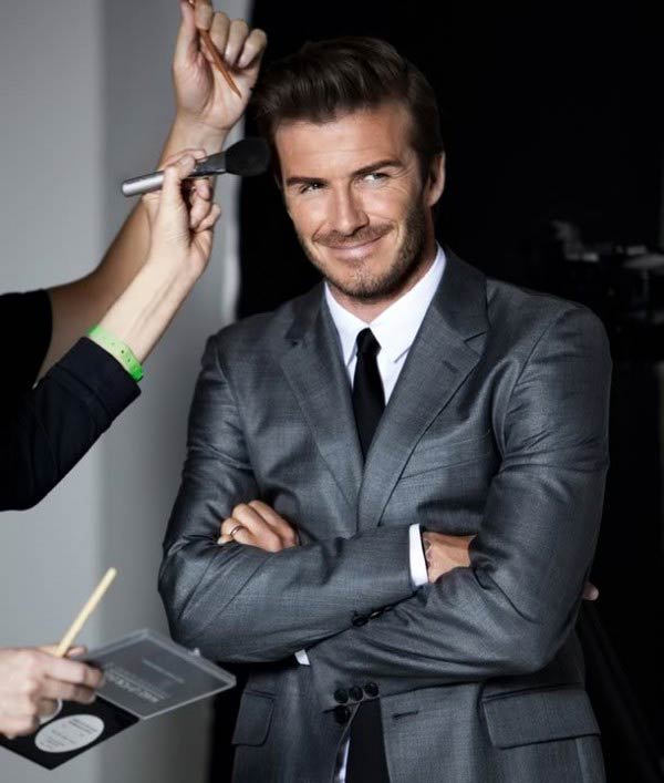 VDavid Beckham loves Male grooming