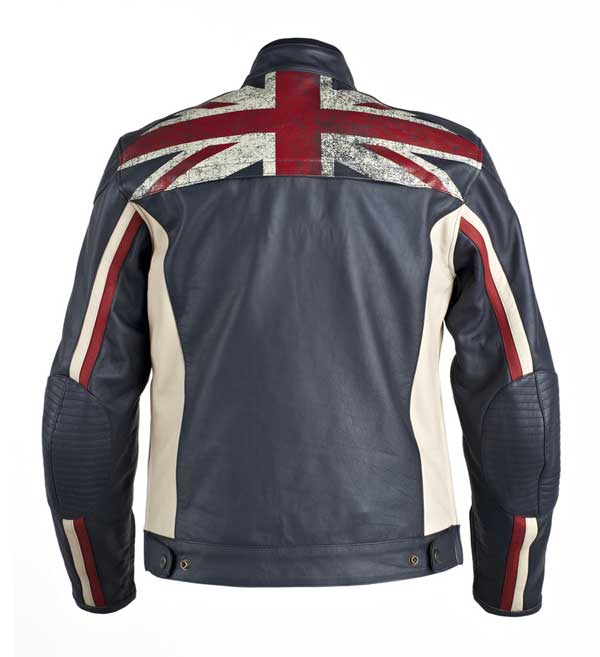 UNION JACK world of triumph motorbikes leather jacket