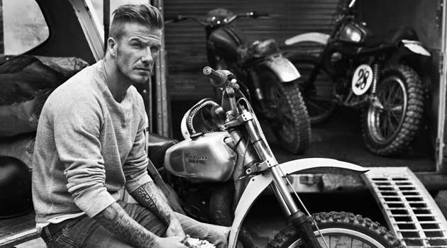 David Beckham- Motorbike fashion 2013