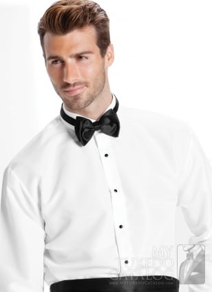 Winged Tip Tuxedo Shirt for Men