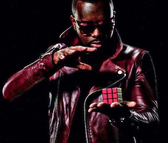 maitre gims leather jacket red