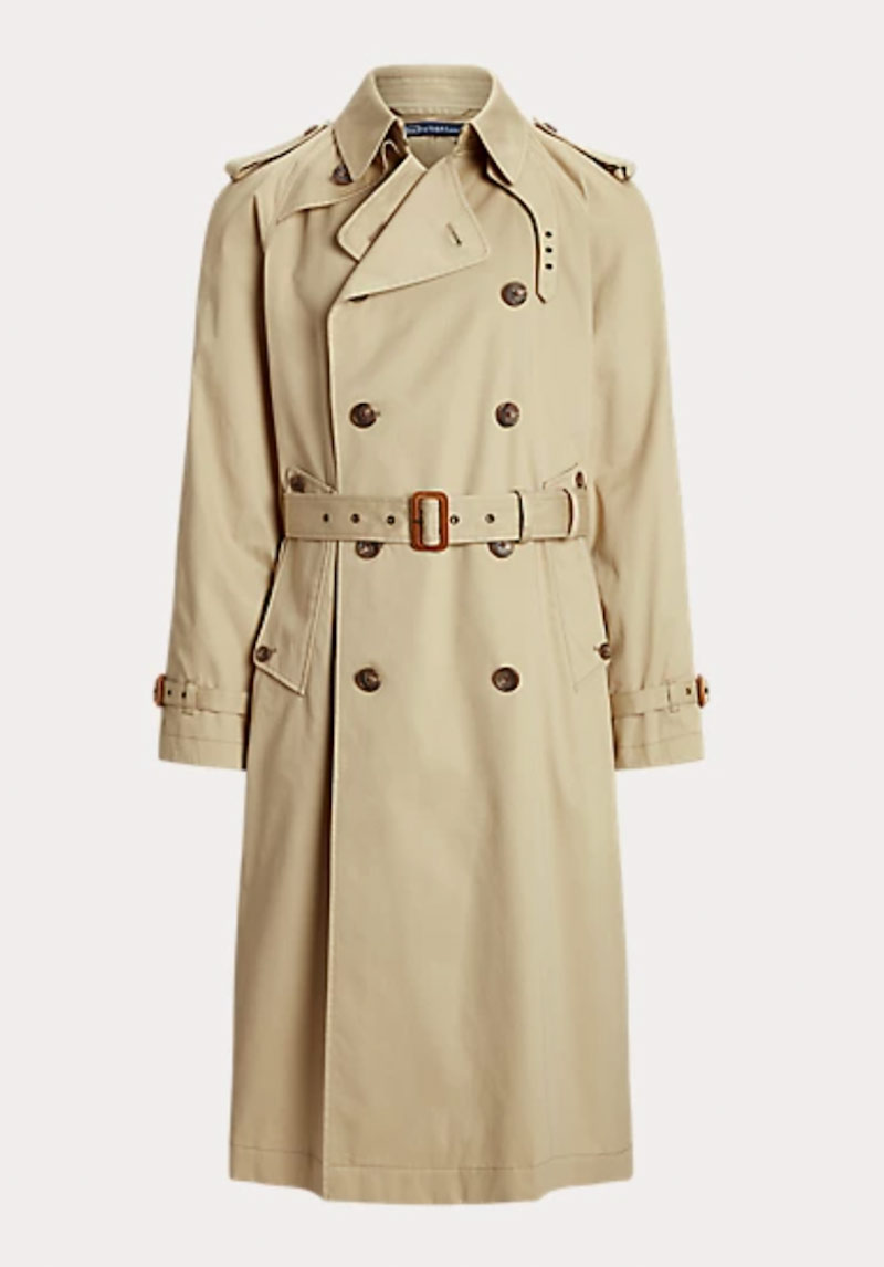 Polo Ralph Lauren Lightweight Cotton-Blend Trench Coat