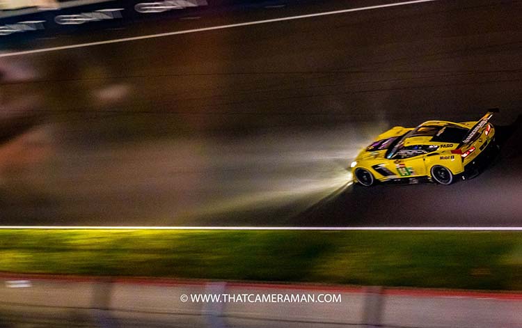 Le Mans 24 Hours- It's More Than Just Racing At night Corvette