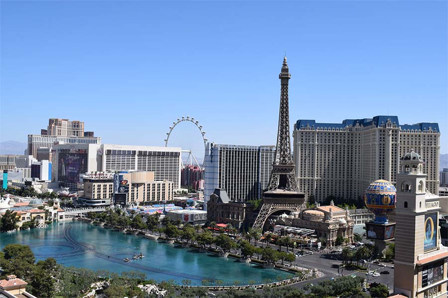 Las Vegas skyline the strip