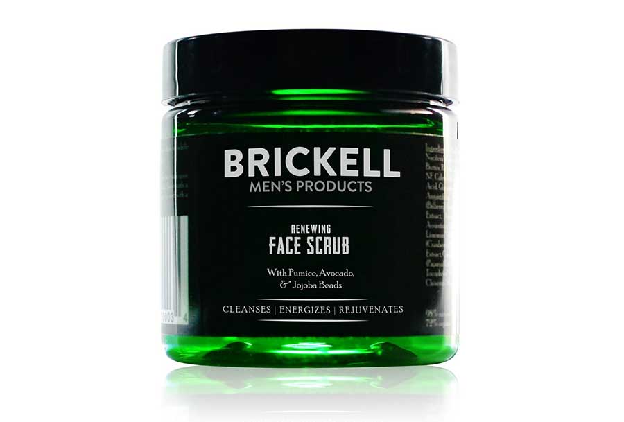 Brickell Mens Renewing Face Scrub for Men