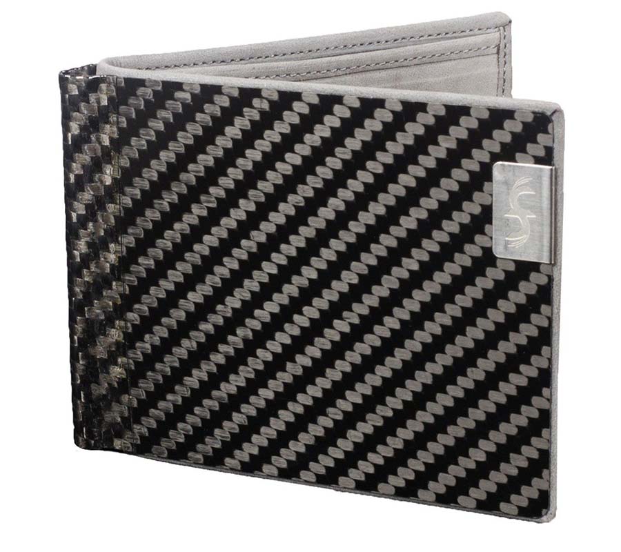 LMX carbon fiber leather bifold wallet from common fibers