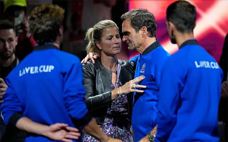 Roger Federer Mirka his wife