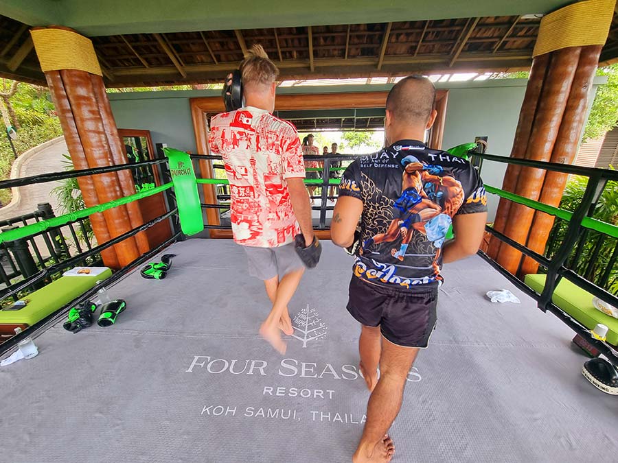 Muay Thai boxing Four Seasons Resort Koh Samui Thailand