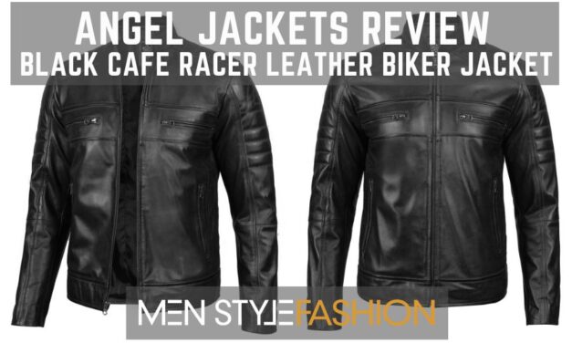 Angel Jackets Review – Black Cafe Racer Leather Biker Jacket